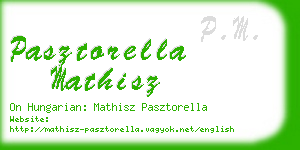 pasztorella mathisz business card